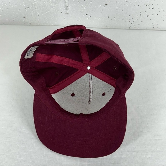 The Landmark Project Burgundy Adjustable SnapBack Hat with Tree Patch - Picture 7 of 11
